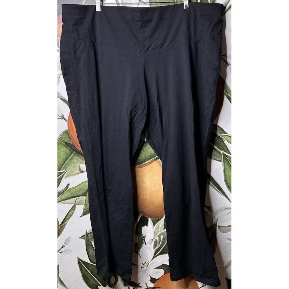 Livi Active Size 26/28 Pull on Wide Leg Pants Black